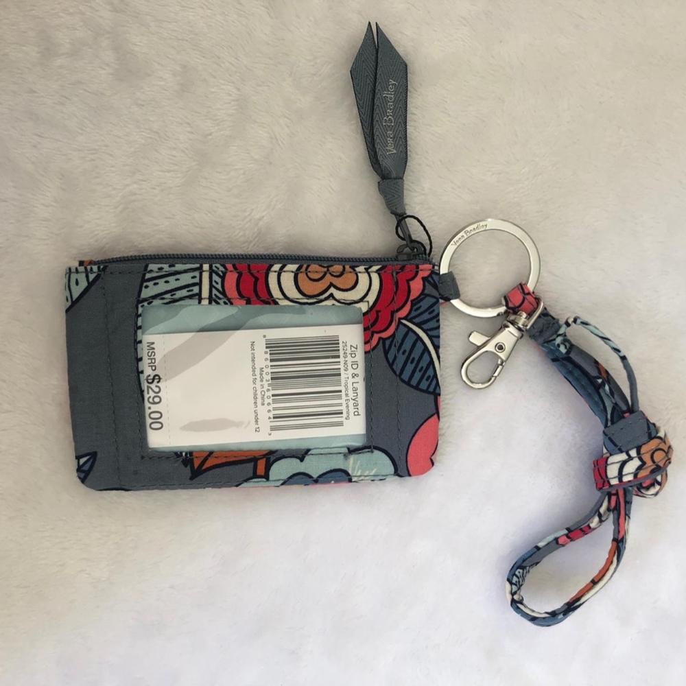zip ID case with lanyard badge holder